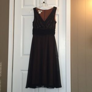 Patra Brown Laced Dress